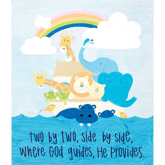 Noah's Ark 2 By 2 Wall Plaque
