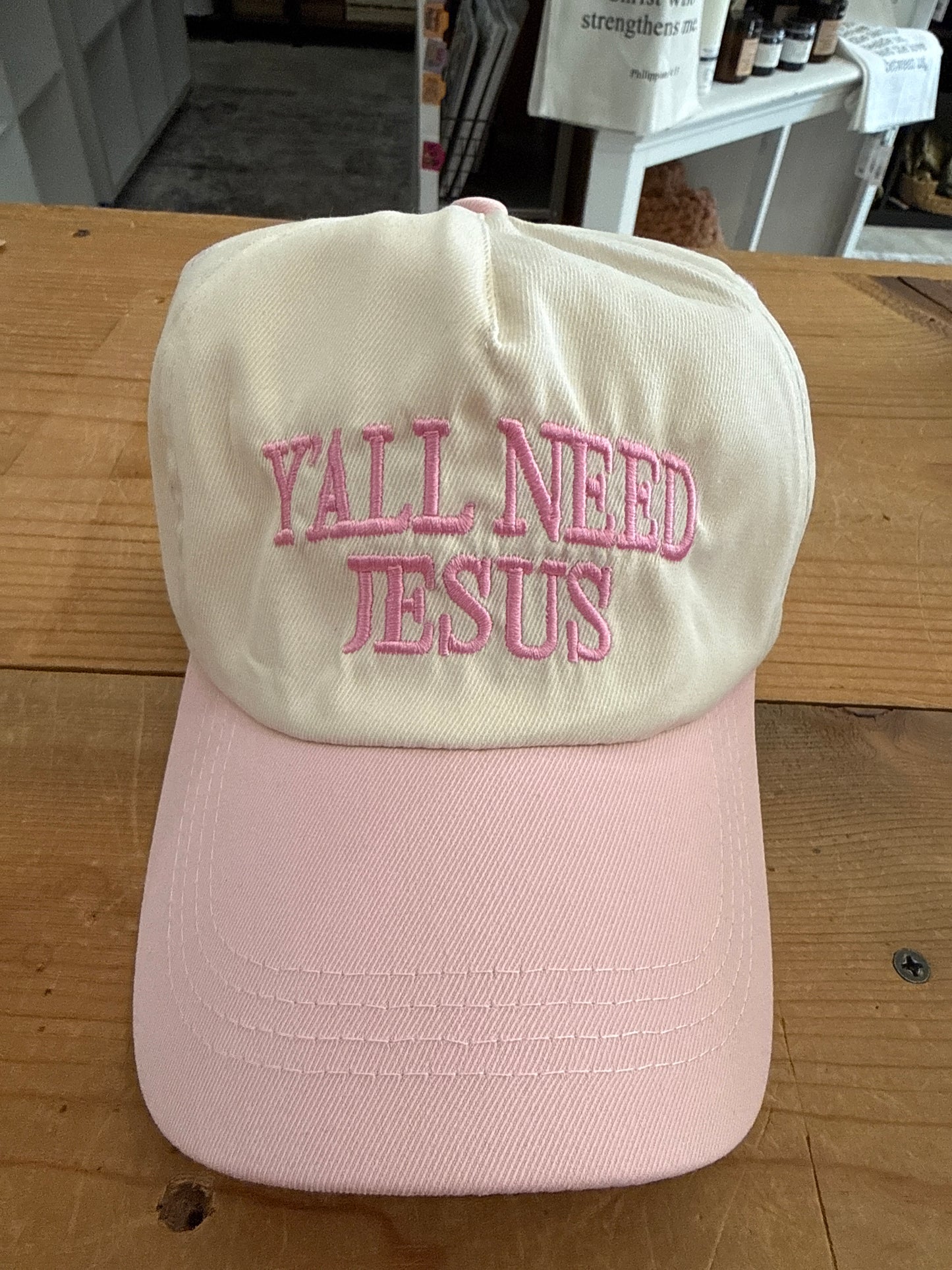 "Y’all Need Jesus" Embroidered Hat