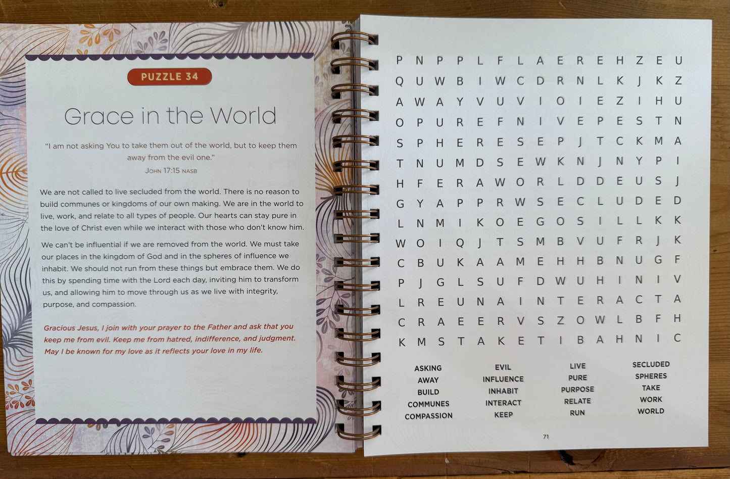 Words of Jesus Word Search Devotional