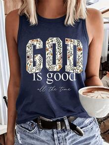 "God is Good All the Time" Women's Racer Back Tank Top