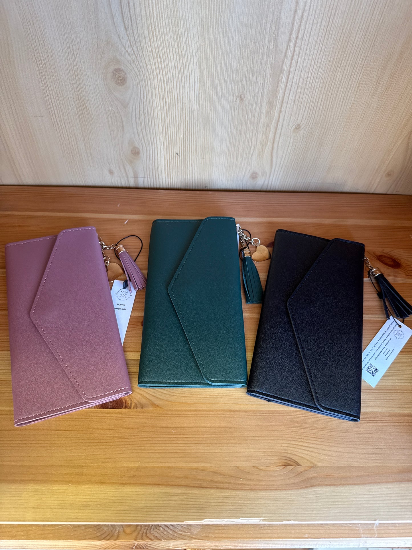 Cute Vegan Leather Tassel Wallet