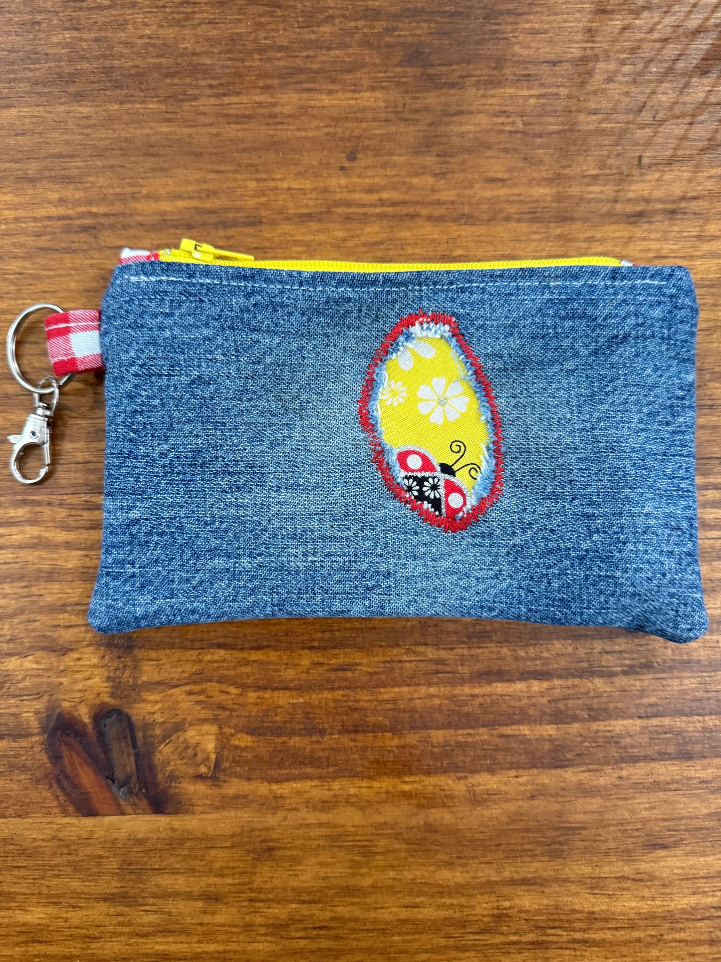 The Hope Chest-Cute Denim Lady Bug Accessory Bag