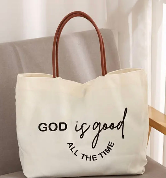 “God is Good All the Time” Canvas Tote