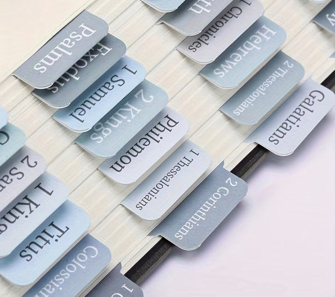 Blue Design Bible Tabs