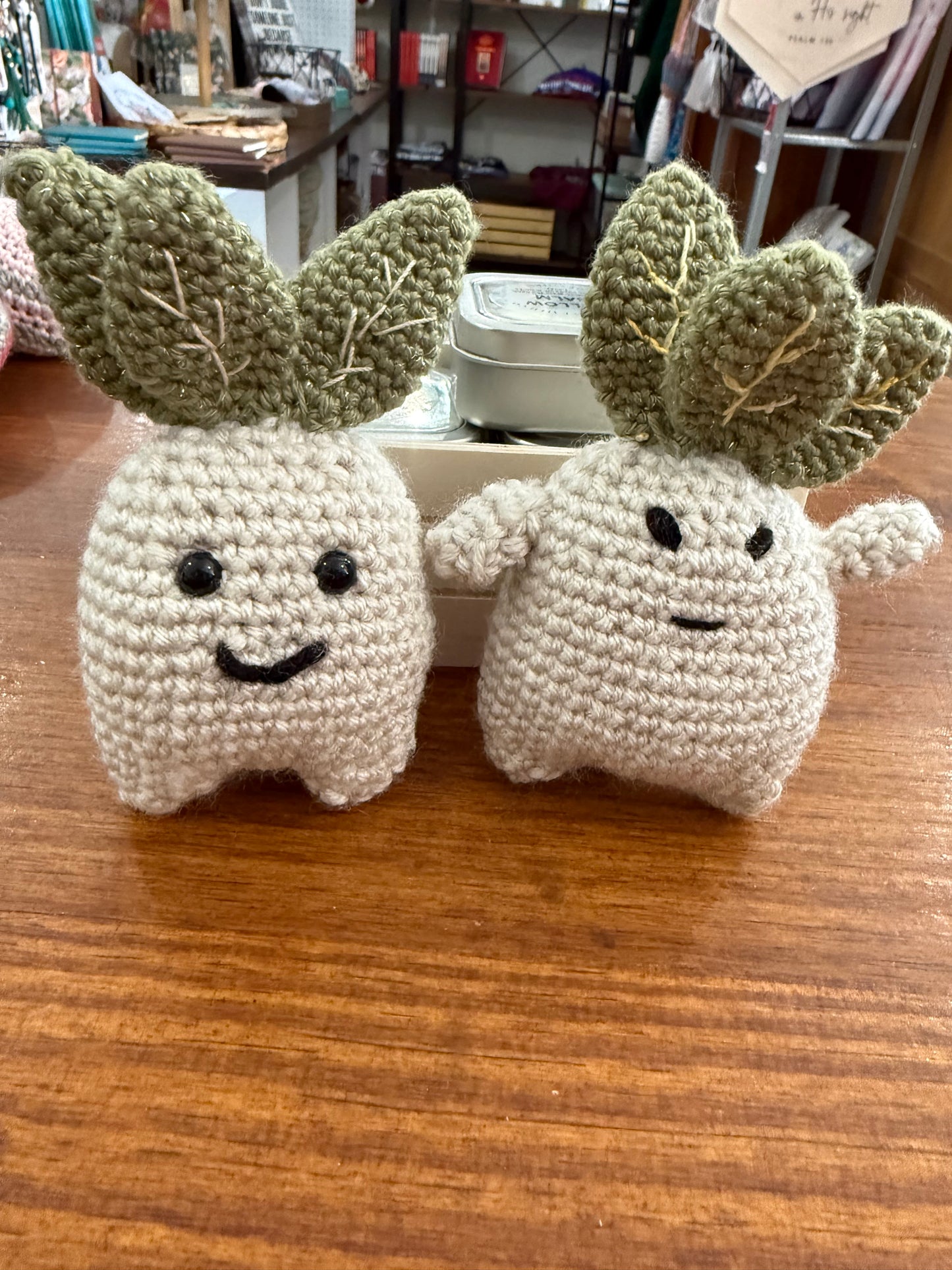 TOFTS Cute Crocheted Parsnip Keychain