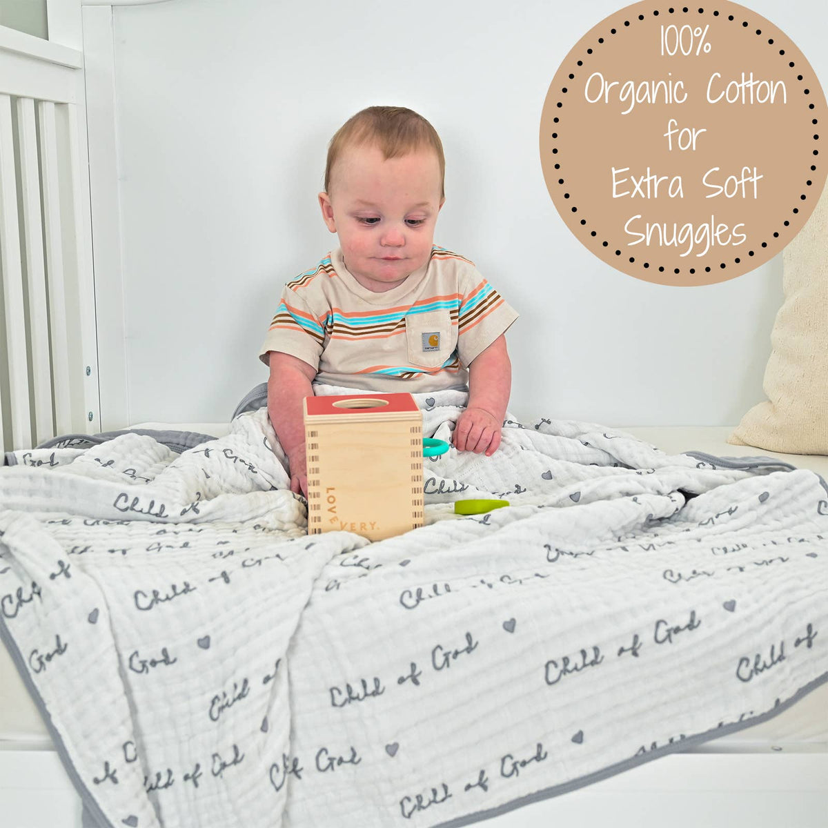 Child Of God Baby Toddler Muslin Quilt