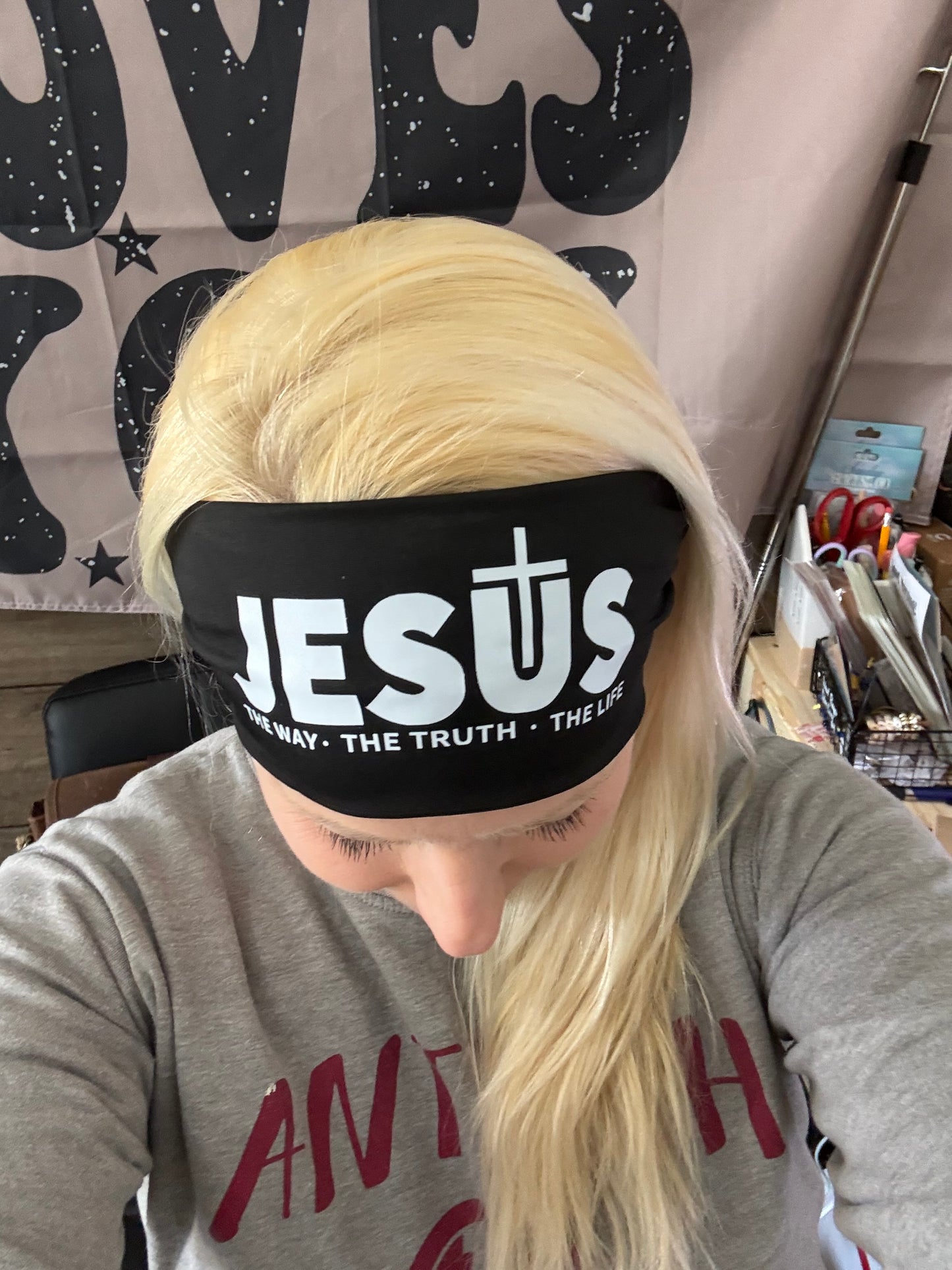 Jesus-The Way, The Truth, The Life Headband