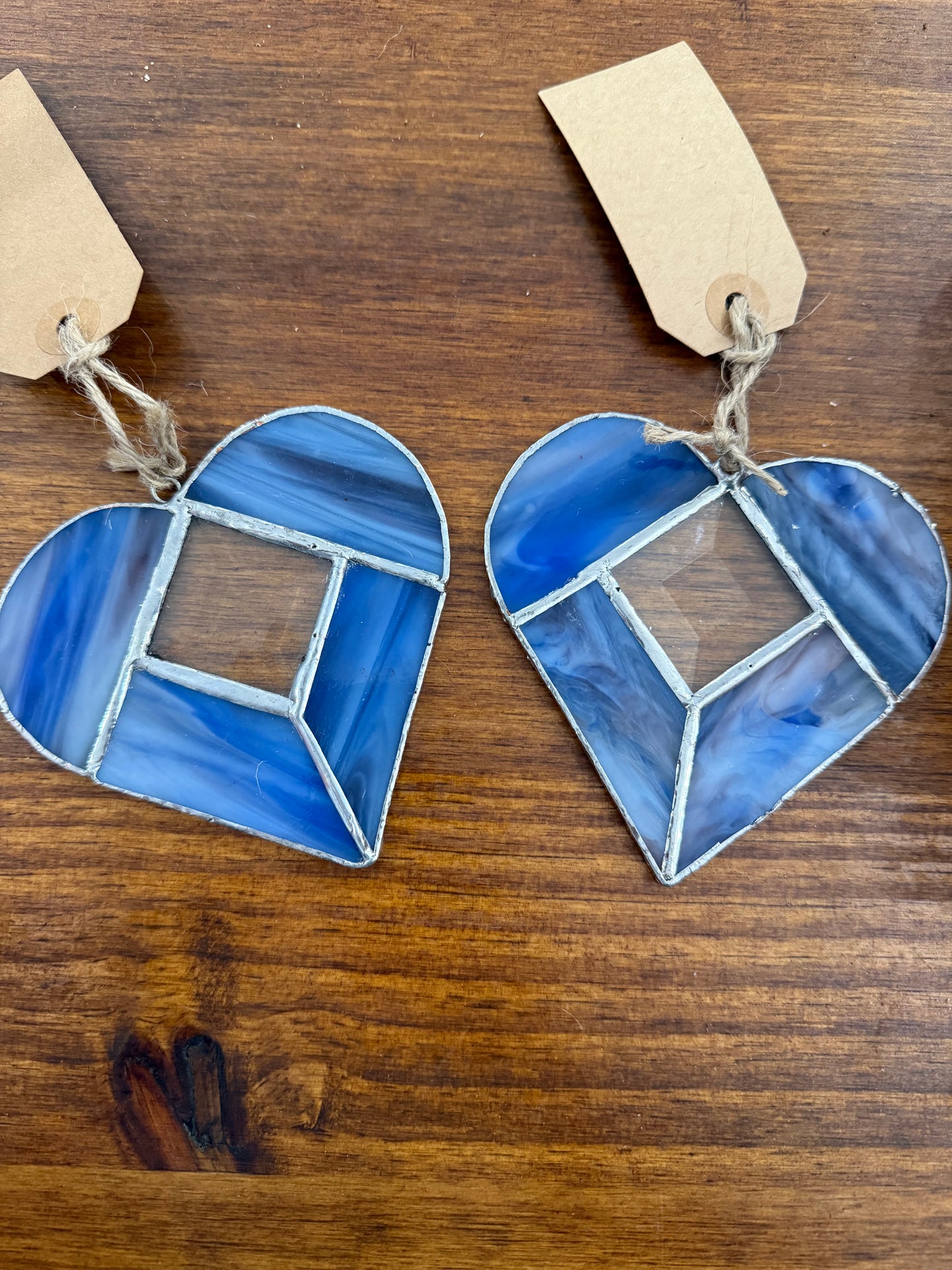 Kimberly Joann Custom Stain Glass Heart Ornament
