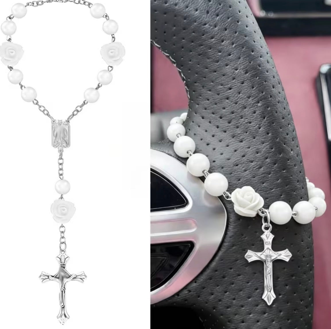 Car Steering Wheel Cross Charms
