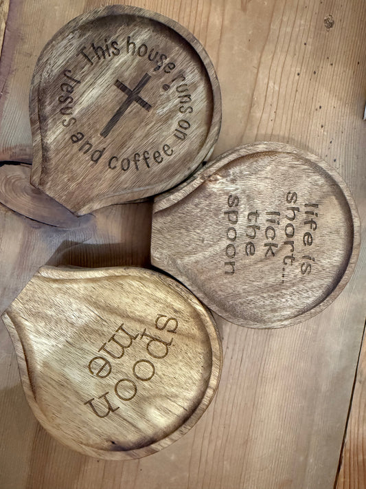 Custom Engraved Spoon Rest
