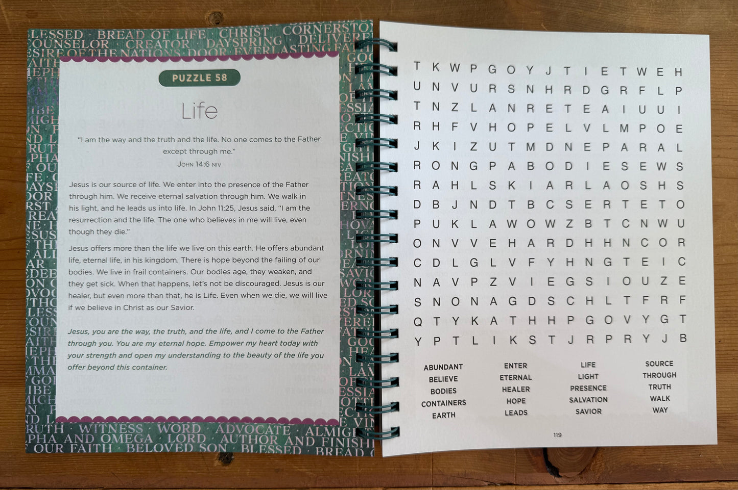 Names of Jesus Word Search Devotional
