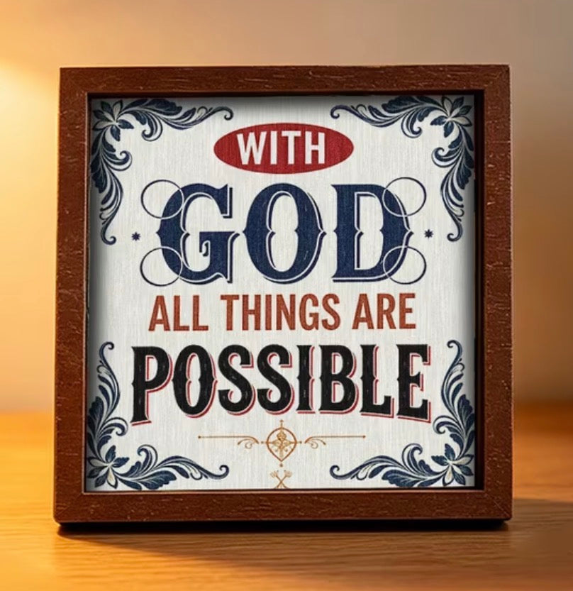 Cute Wooden Christian Quotes Magnets