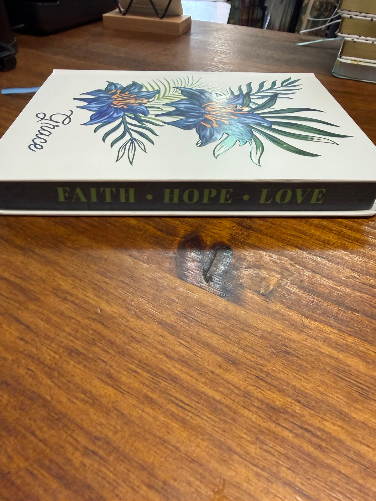 Floral “Grace” Faith, Hope, Love Journal