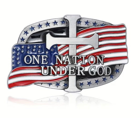 One Nation Under God Belt Buckle