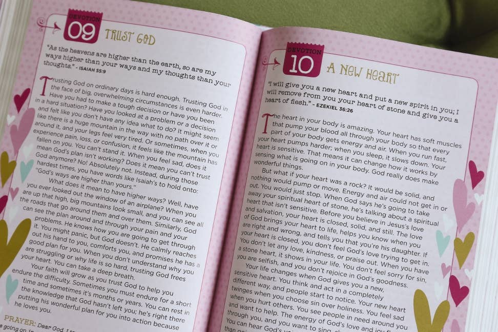 NIV Heart of Gold Holy Bible, Hardcover