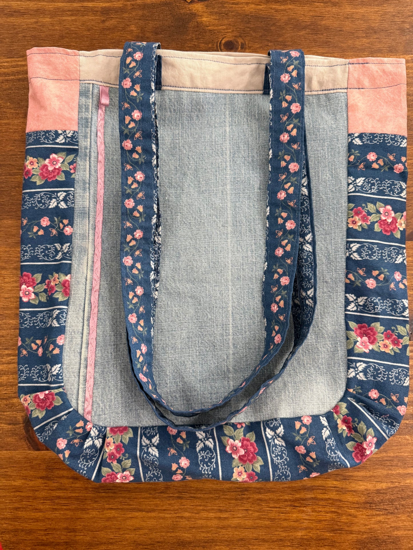 The Hope Chest Floral and Denim “Estelle” Bag