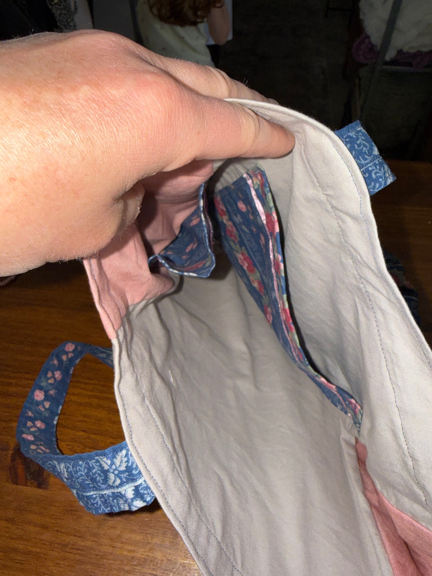 The Hope Chest Floral and Denim “Estelle” Bag