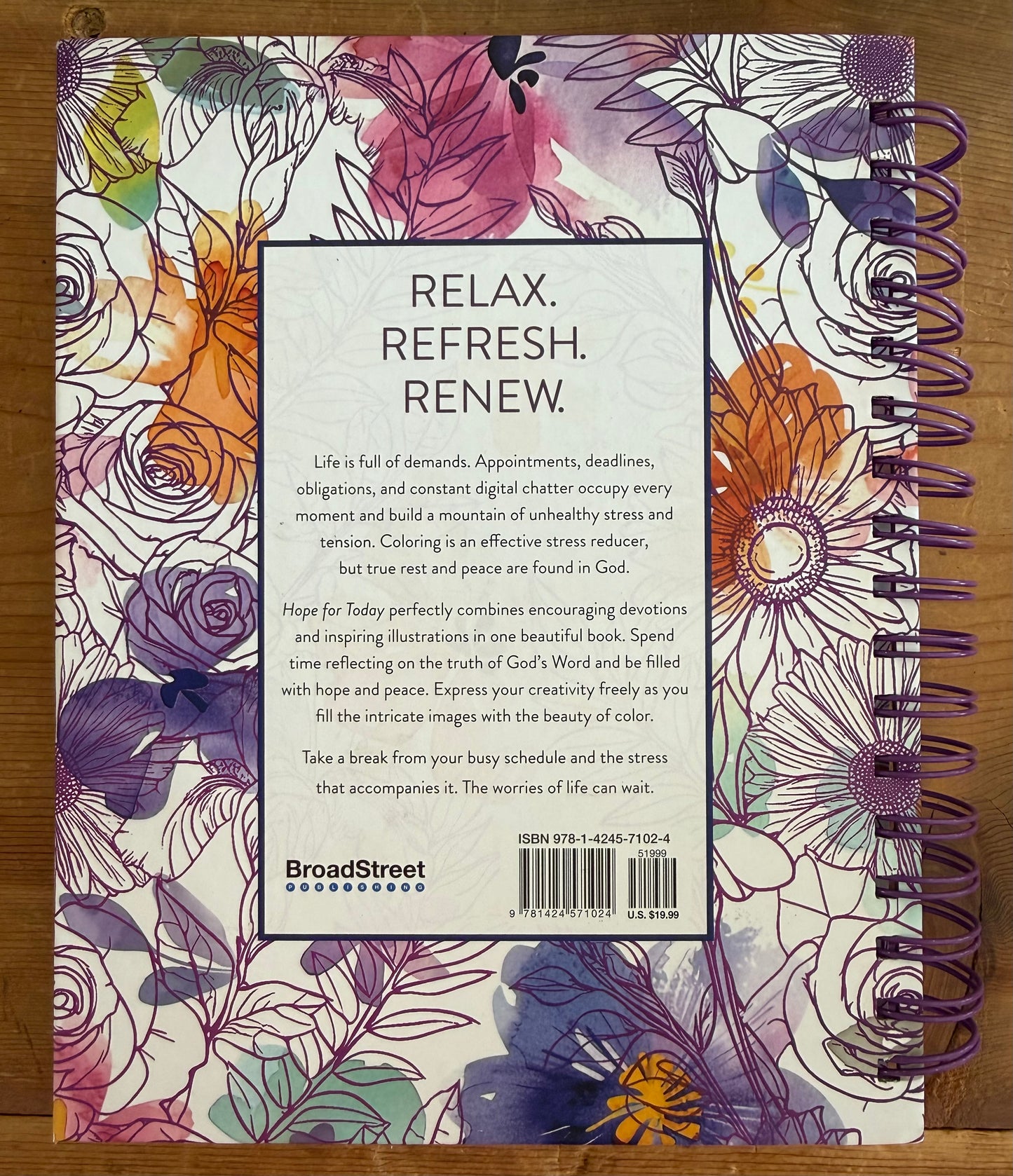 Hope for Today Devotional Coloring Book
