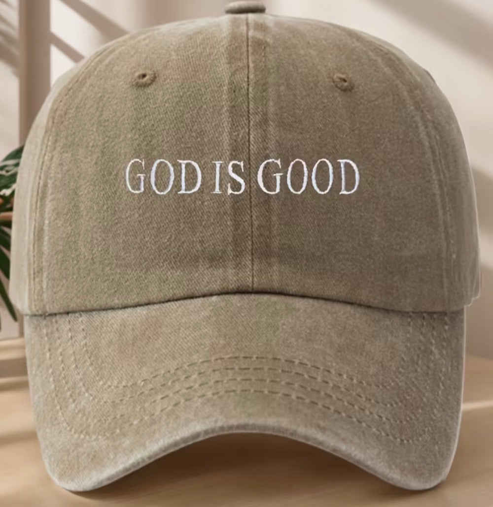 “God Is Good” Embroidered Hat