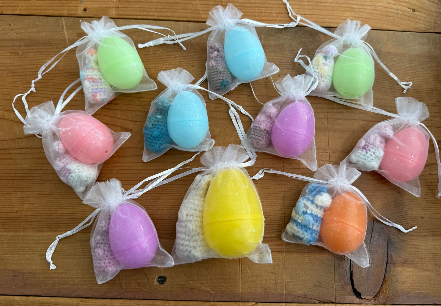 Hand Knit Easter Egg Surprise Bunny