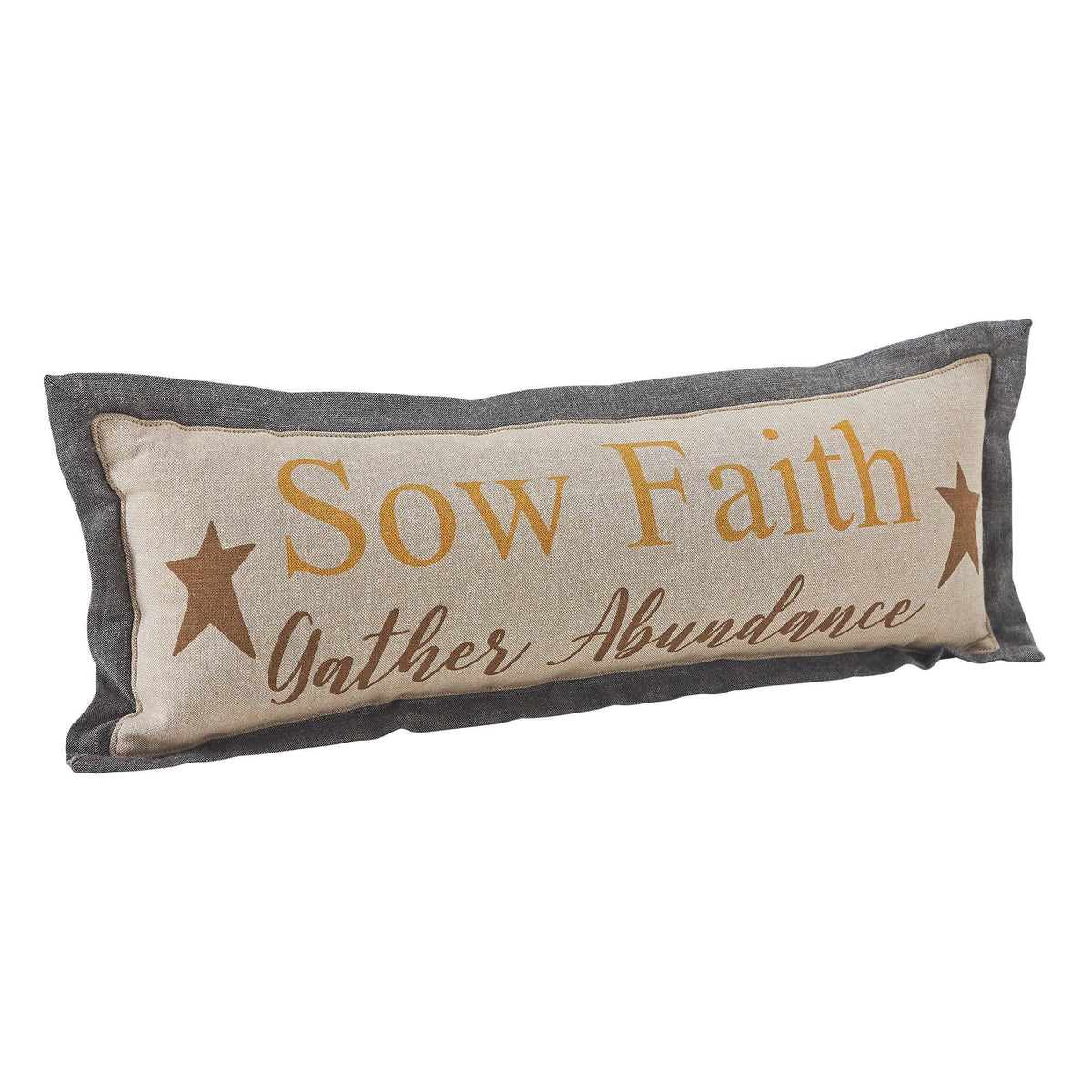 Fall Faith Shelf Sitter Pillow 5x15 Harvest Blessings