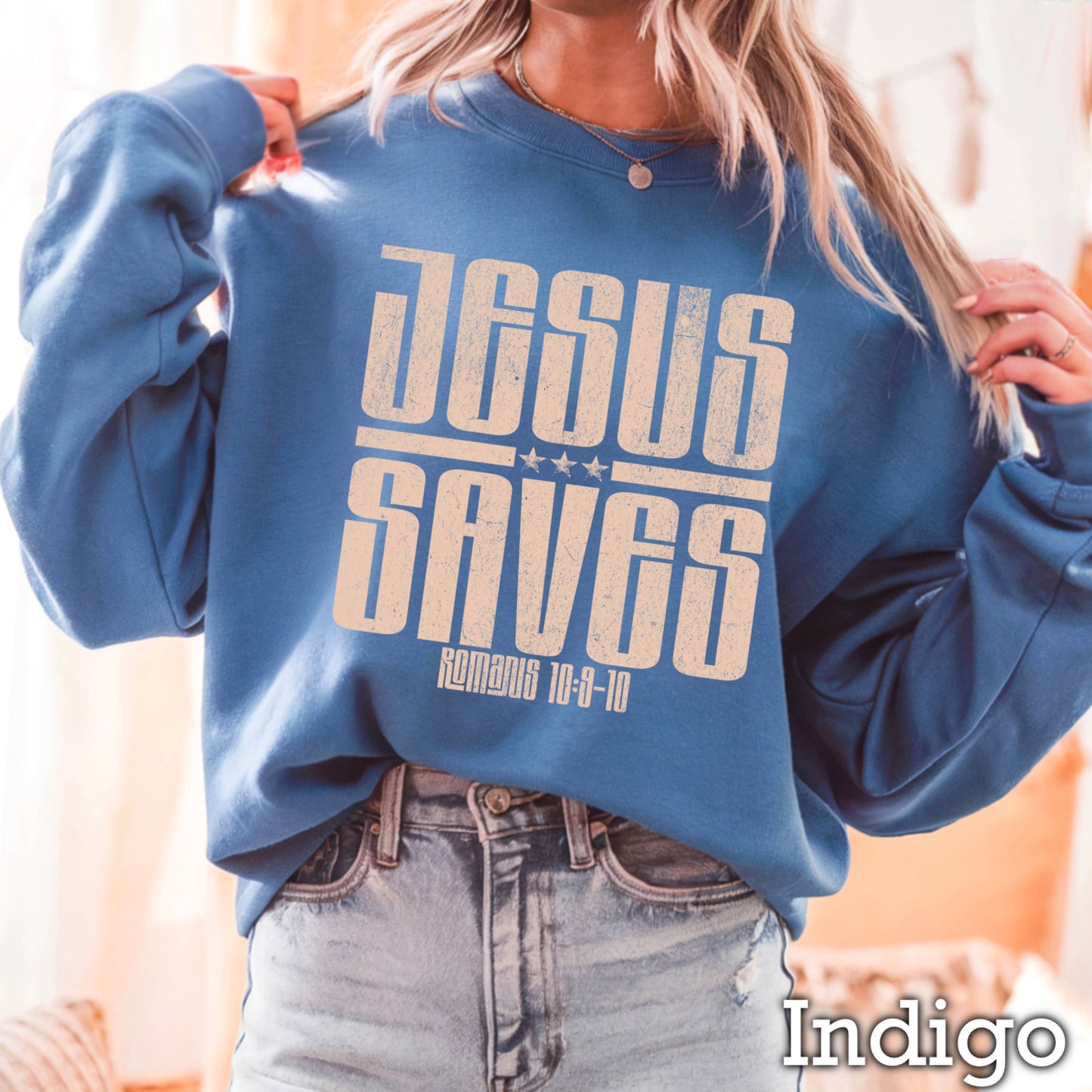 Jesus Saves Christian Women’s Sweatshirt