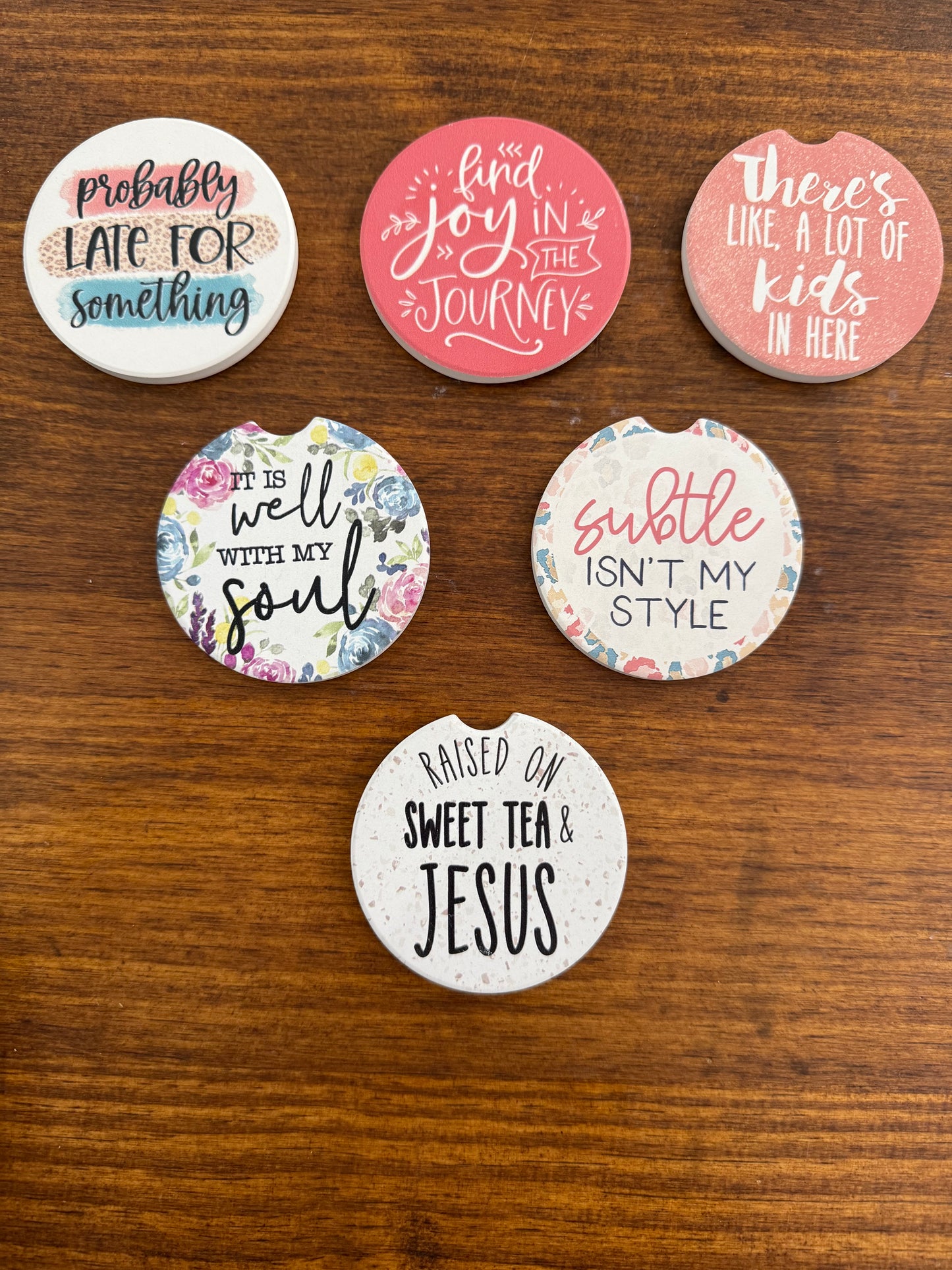 Cute Ceramic Car Coasters