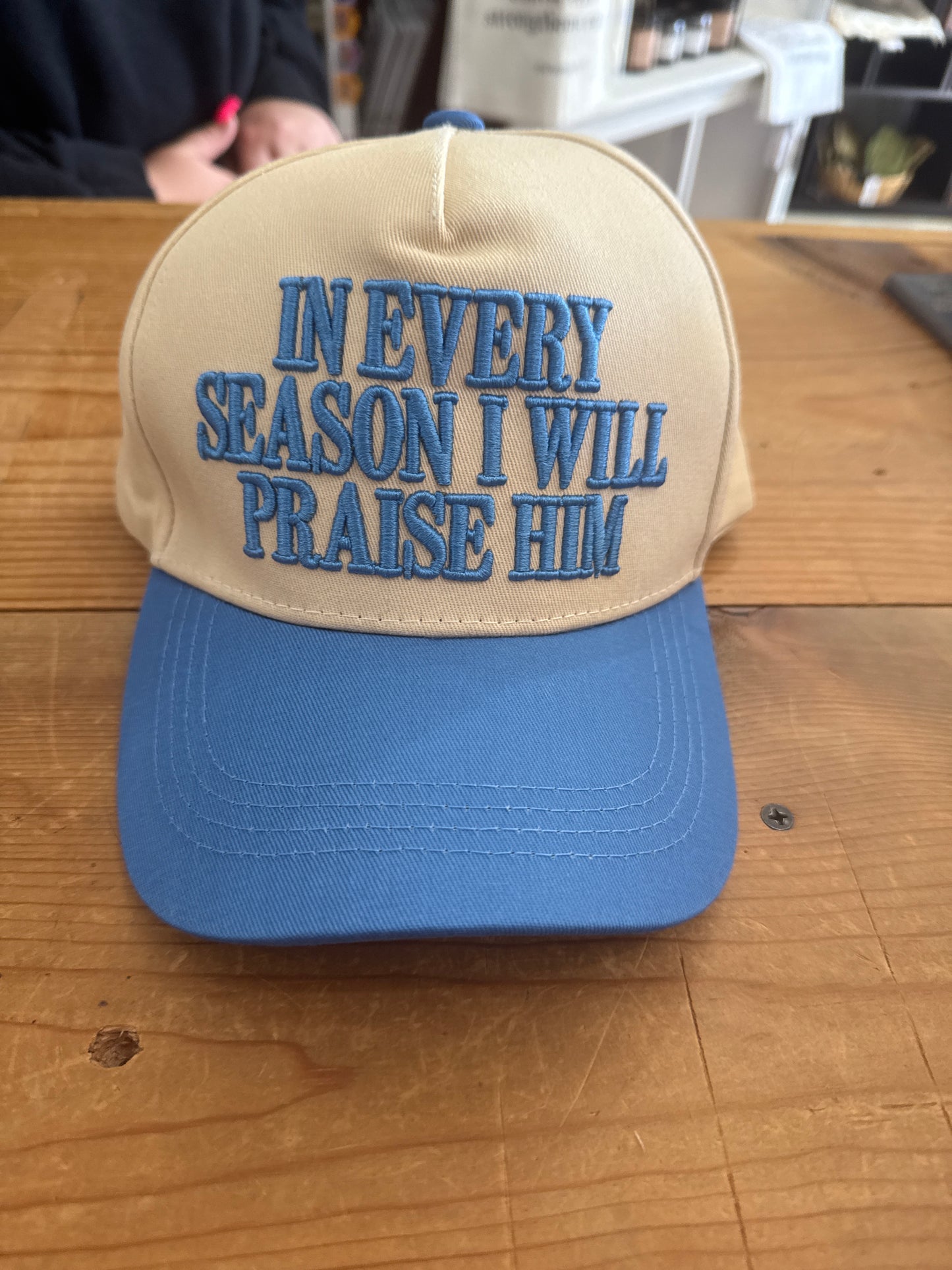 “In Every Season” Embroidered Hat