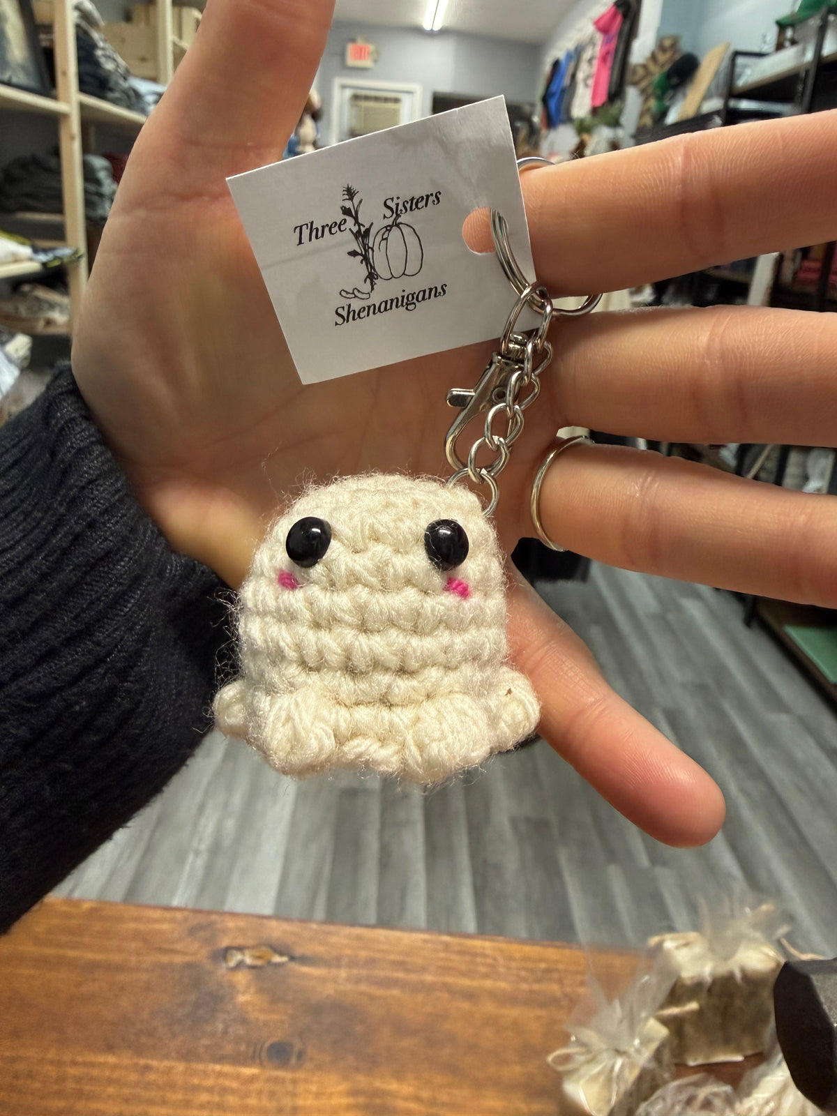 Three Sisters Shenanigans Hand Crocheted Ghost