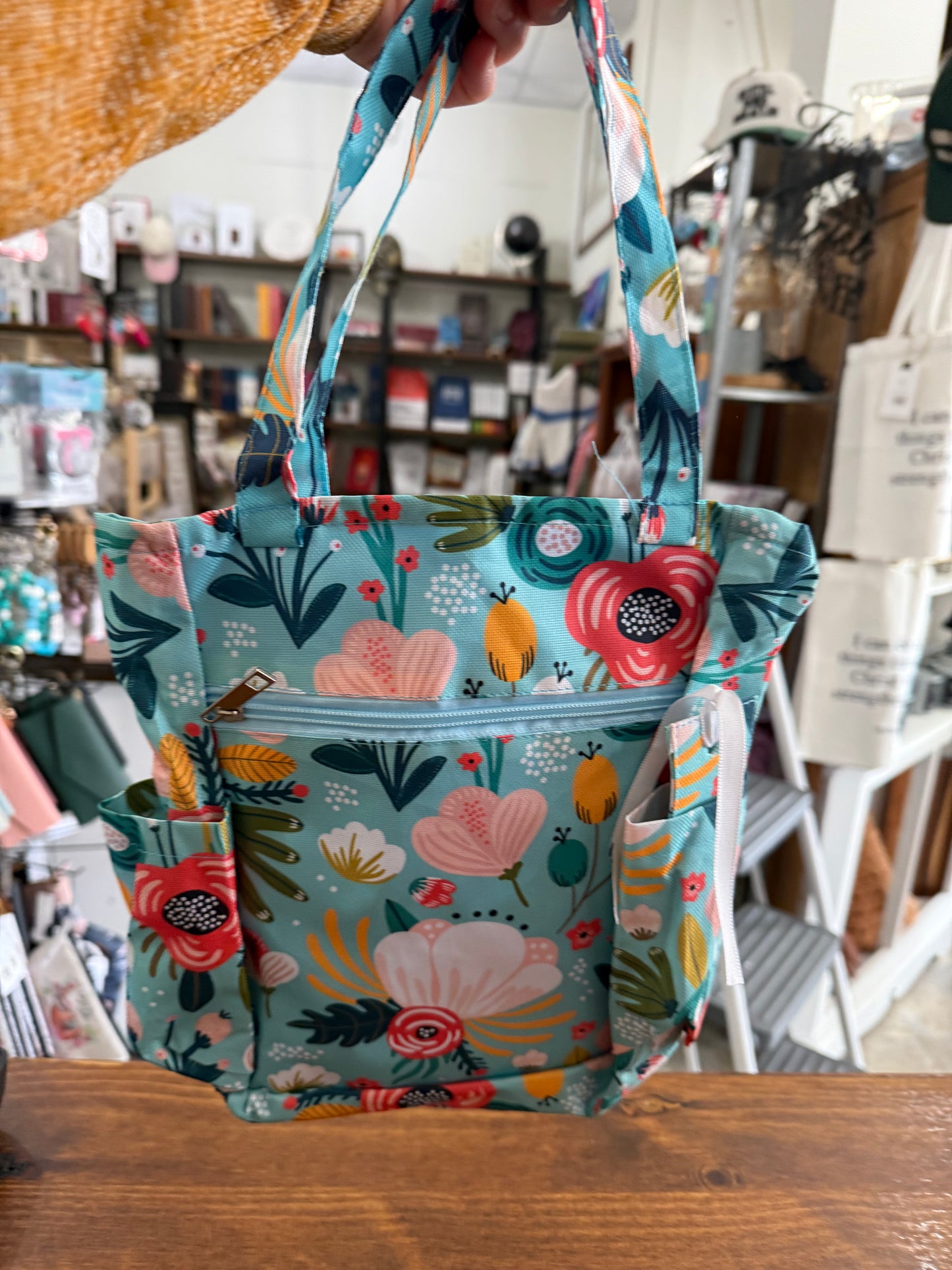 Blue Floral Bible and Book Case