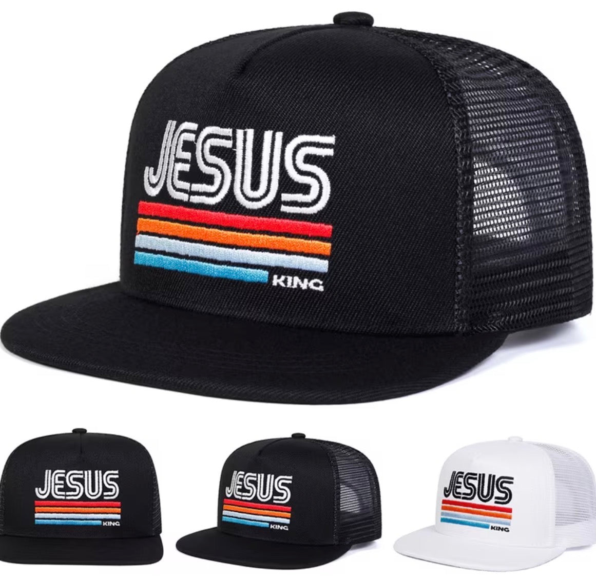 “Jesus Is King” Embroidered Hat