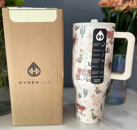 HydroJug 40oz Traveler Tumbler in Rodeo