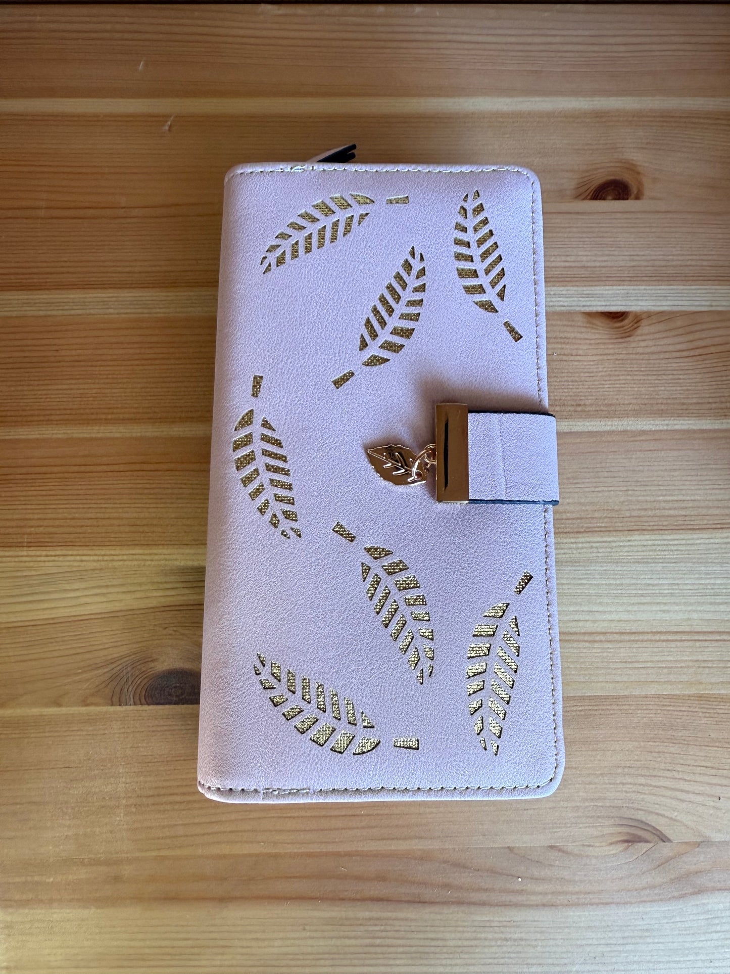 Vegan Leather Golden Leaf Wallet