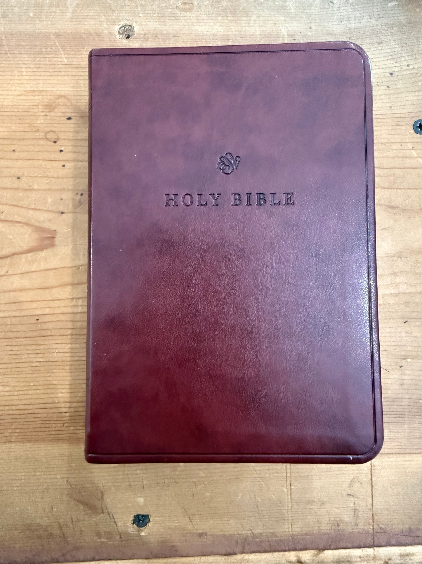 ESV Large Print Compact Bible-Chestnut