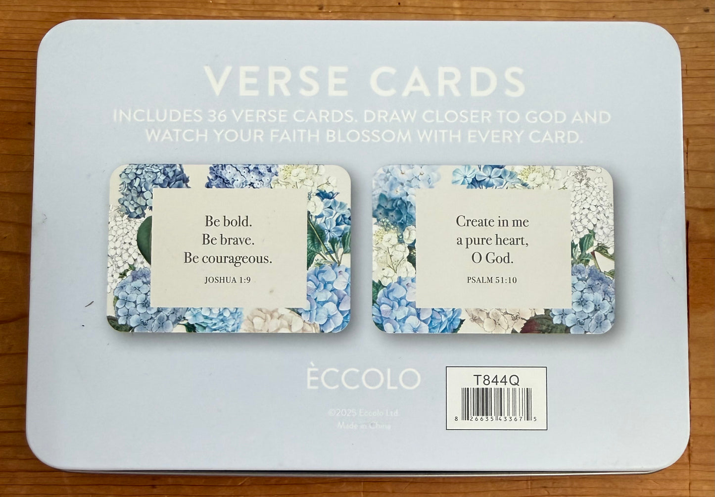“Faith in Bloom” Scripture Cards in Tin Case