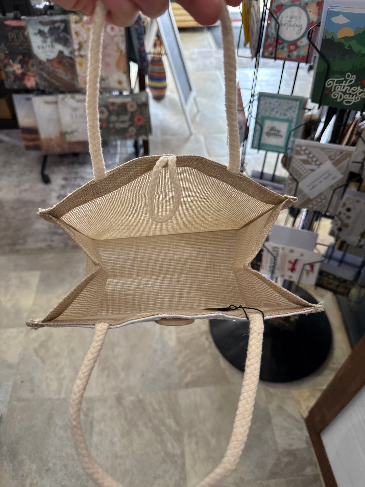 Cute Small Laced Burlap Bags