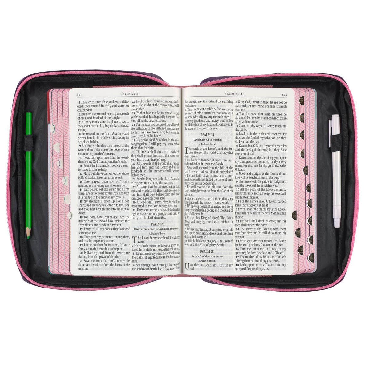Bible Cover Fashion Pink/Purple God's Princess 1 Peter 2:9 M