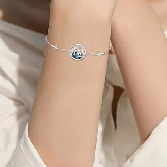Cute Double Cross Stainless Steel Faith Bracelet