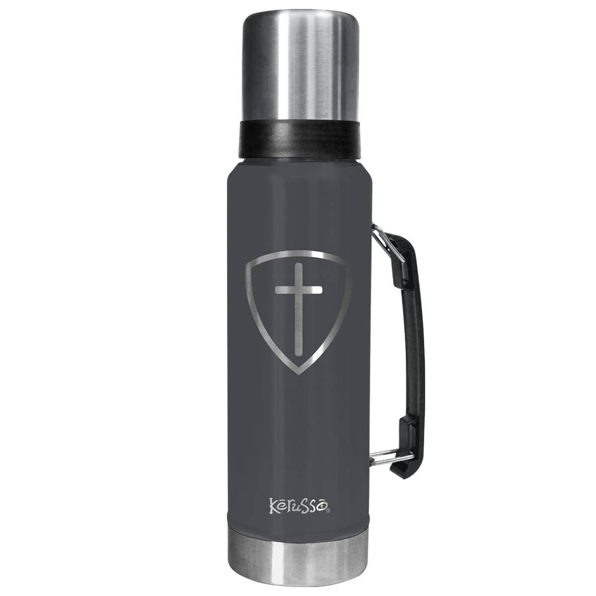 42 oz Magnum Steel Cross Shield Drink Tank