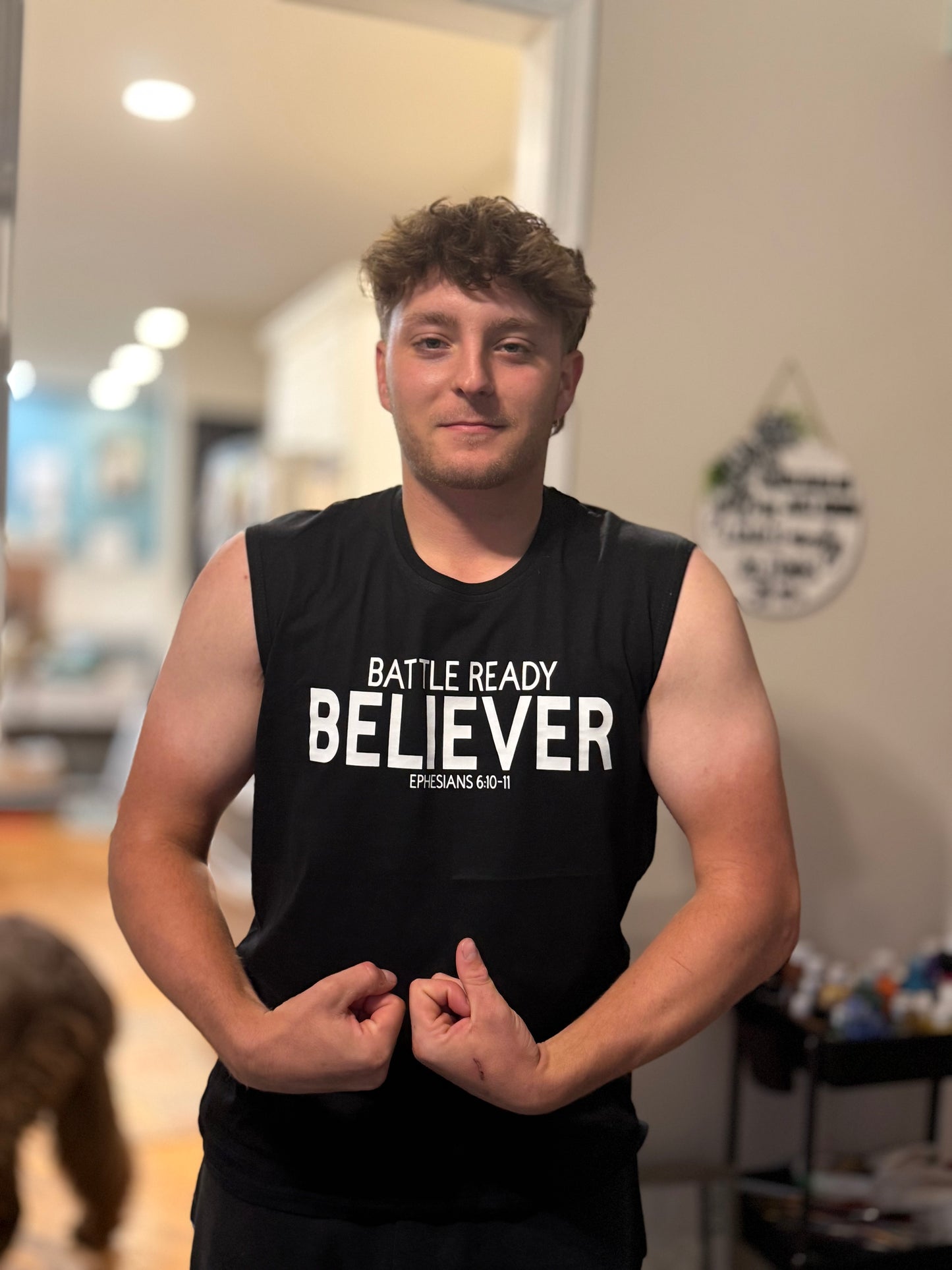 Battle Ready Believer Muscle Tee