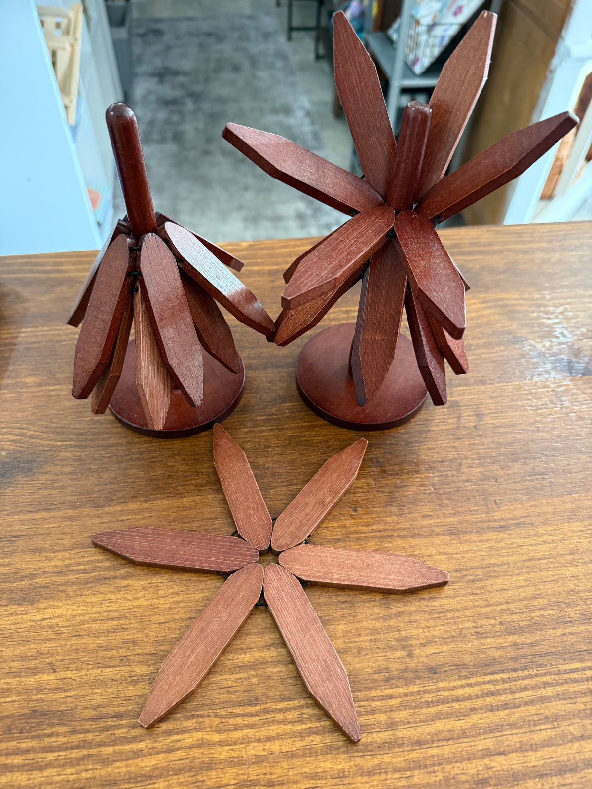 Wooden Tree Trivet Set