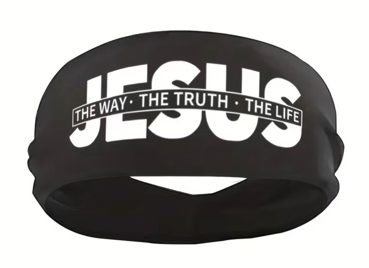 Jesus-The Way, The Truth, The Life Headband