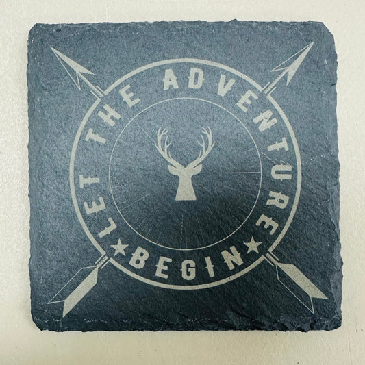 Hunting Adventure Slate Coaster