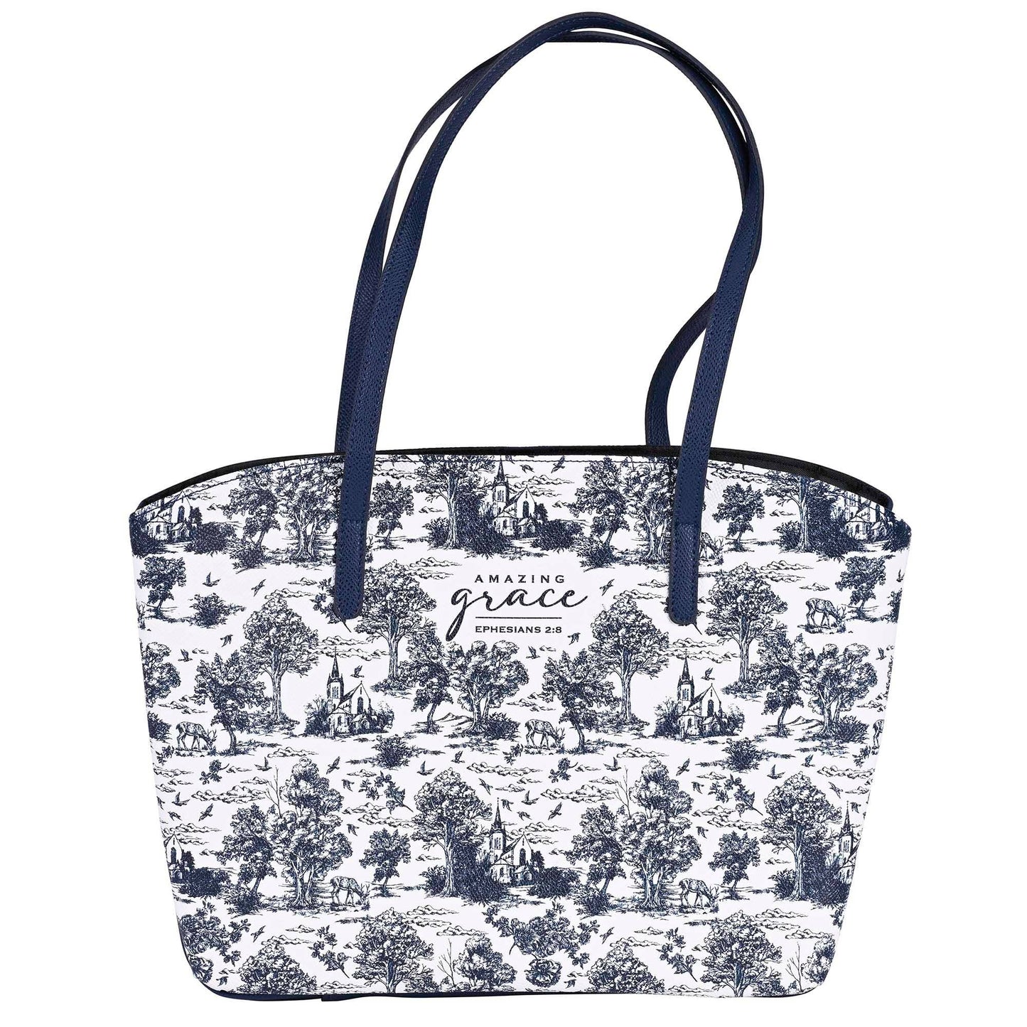 White Dove Bible Case Grace Church Toile Wedge XLarge
