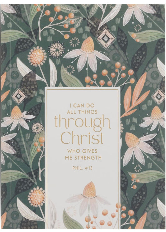 “I Can Do All Things” Floral Journal