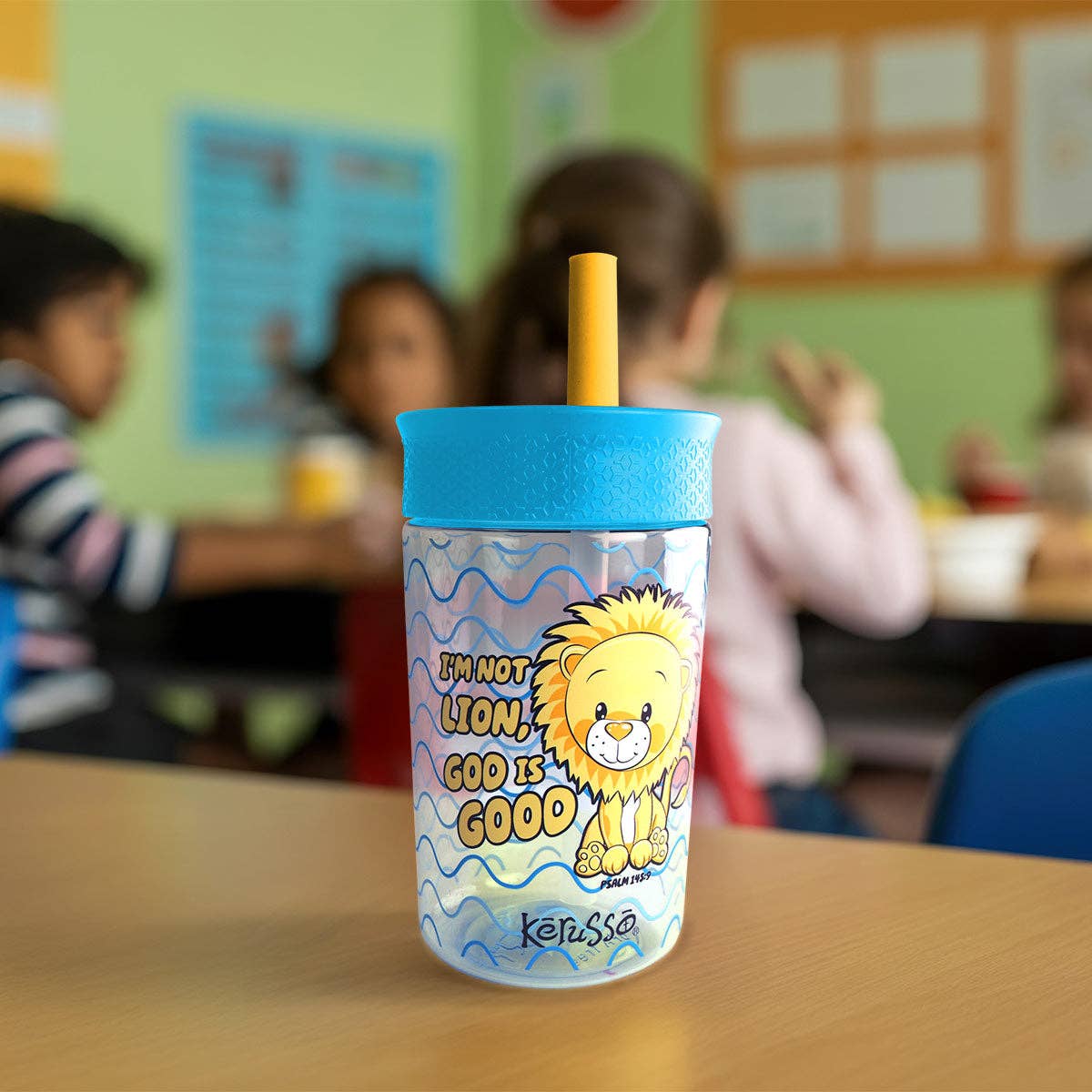 Raccoon & Lion 15 oz Silicone Straw Cup (2 Pack)
