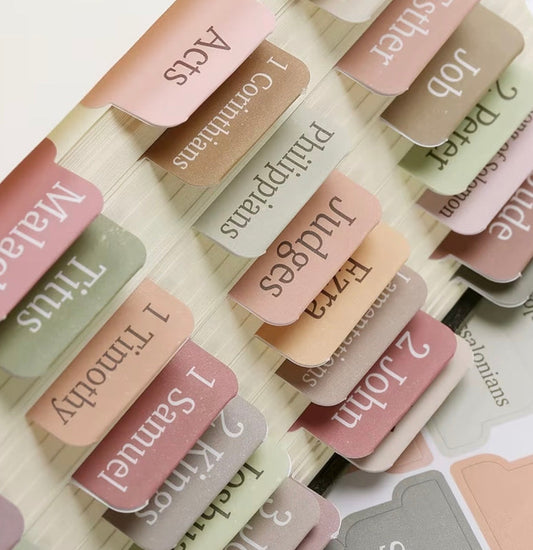 Bible Tabs and Indexing Stickers-Neutral