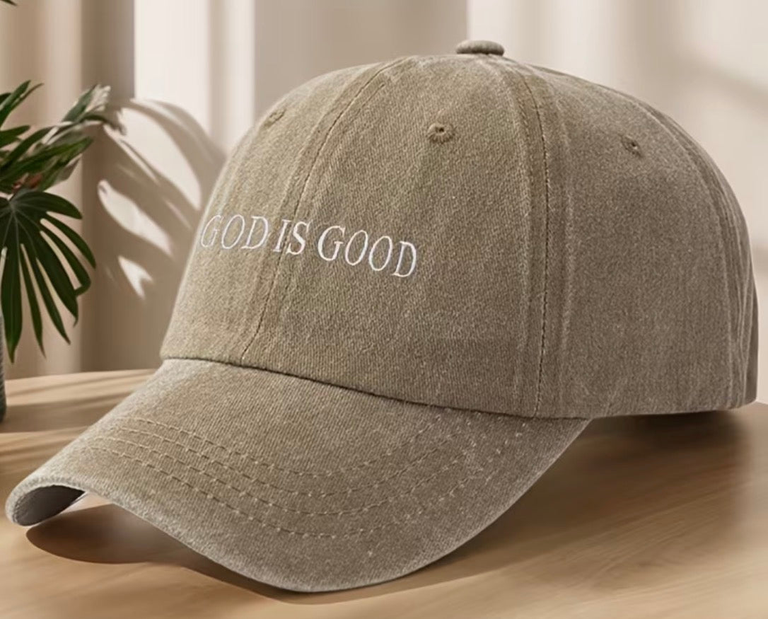 “God Is Good” Embroidered Hat