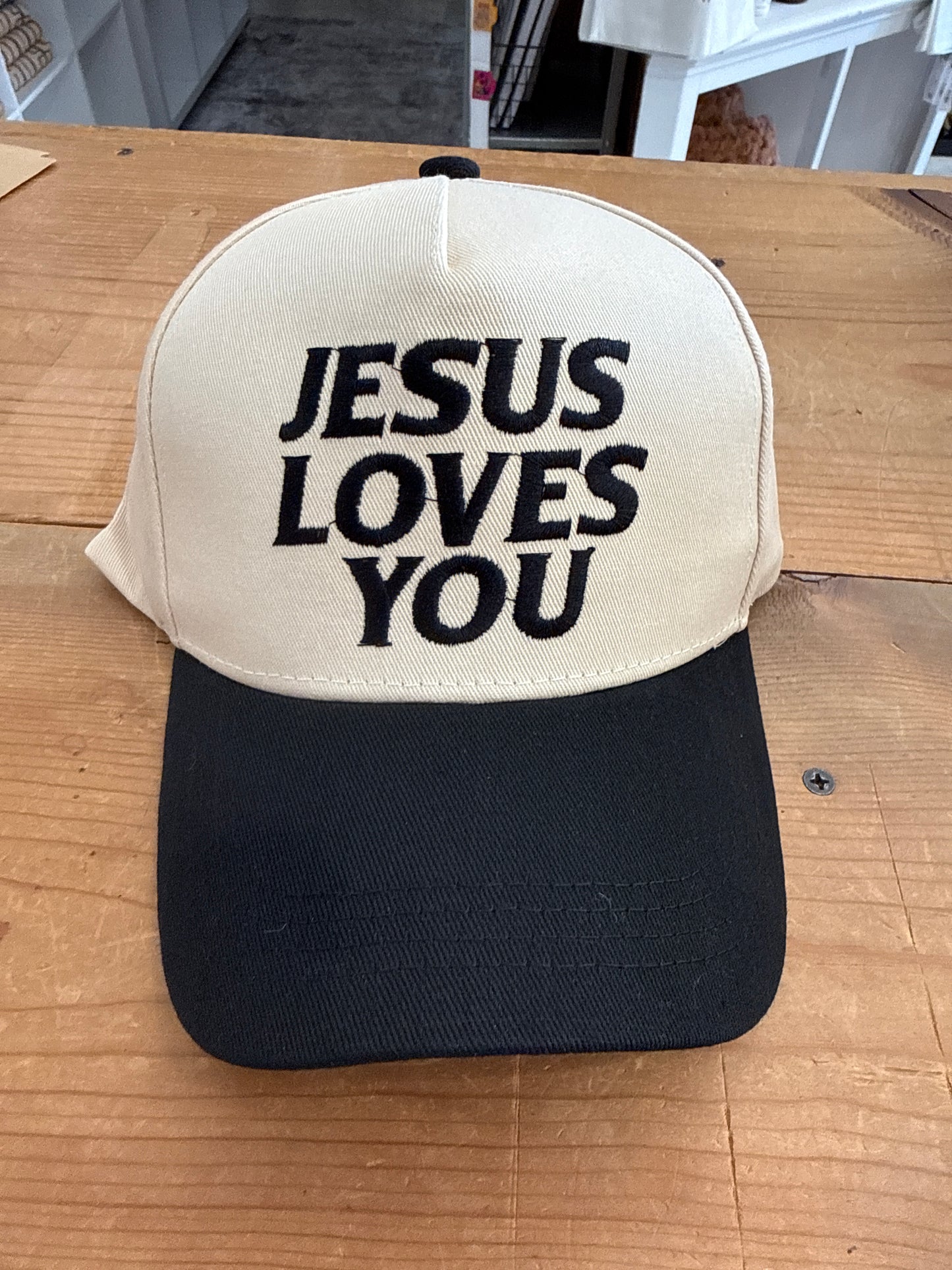 “Jesus Loves You” Embroidered Hat