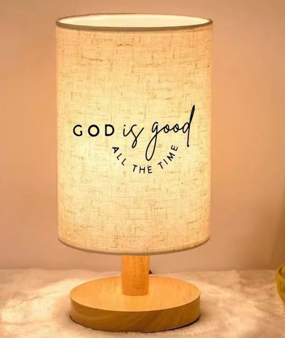 “God is Good” Canvas Lamp
